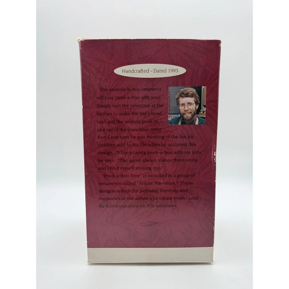 Hallmark Keepsake Ornament 1993 Peek-a-Boo Tree Beaver Penguin Artists Favorites